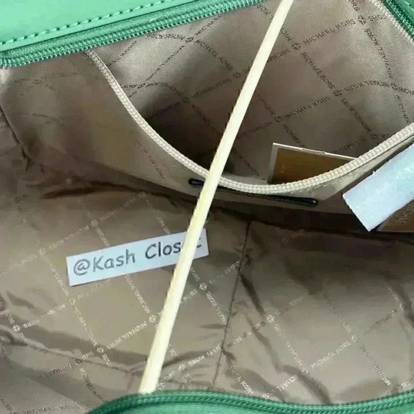 Michael Kors Shoulder Bag xchain Large Purse MK Signature Tote Fern Green - Picture 12 of 12